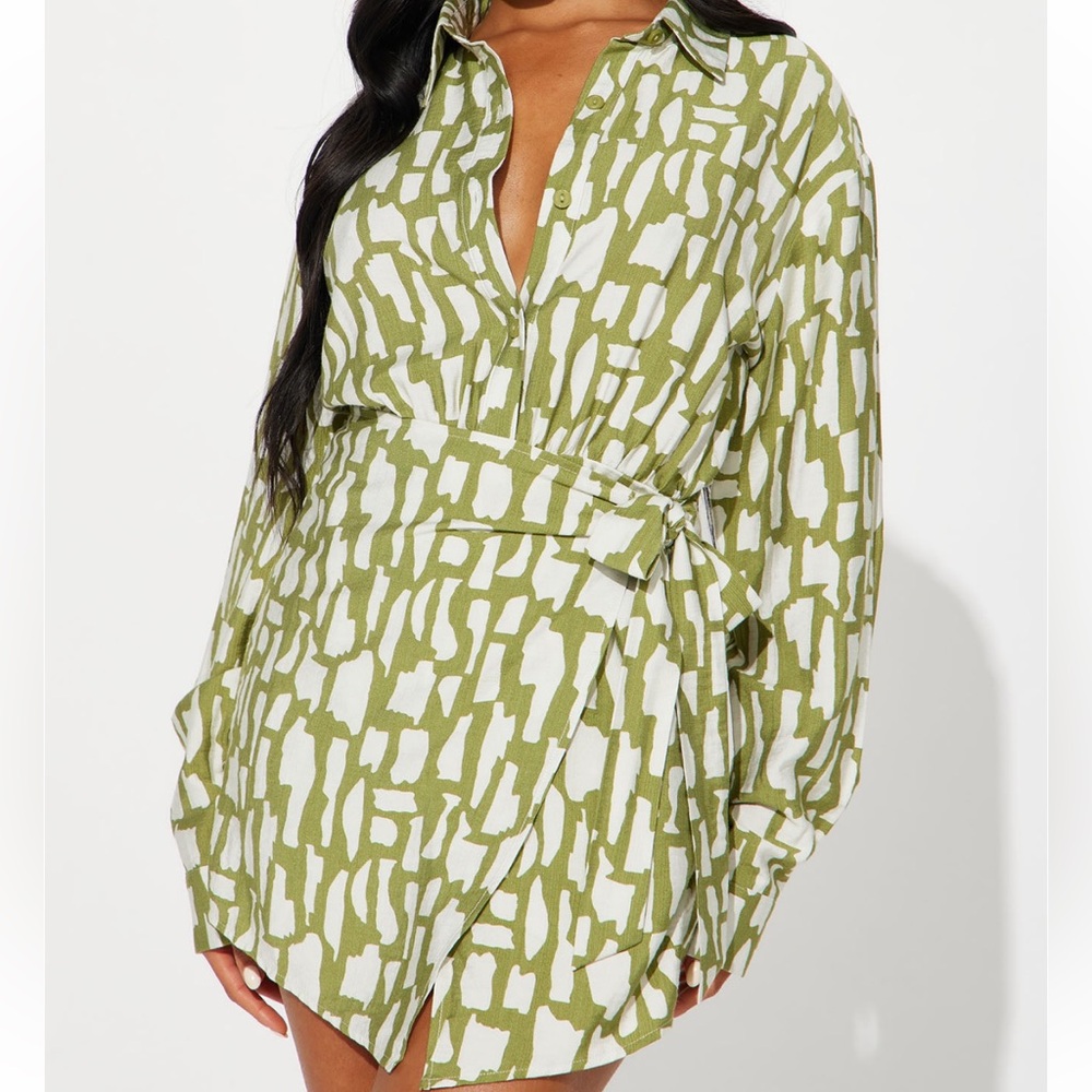 Think It Through Romper - Olive